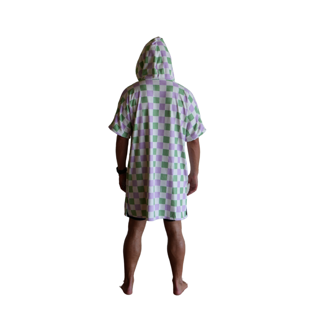 The Alana Check- Boardsox Hooded Towel + Surf Poncho