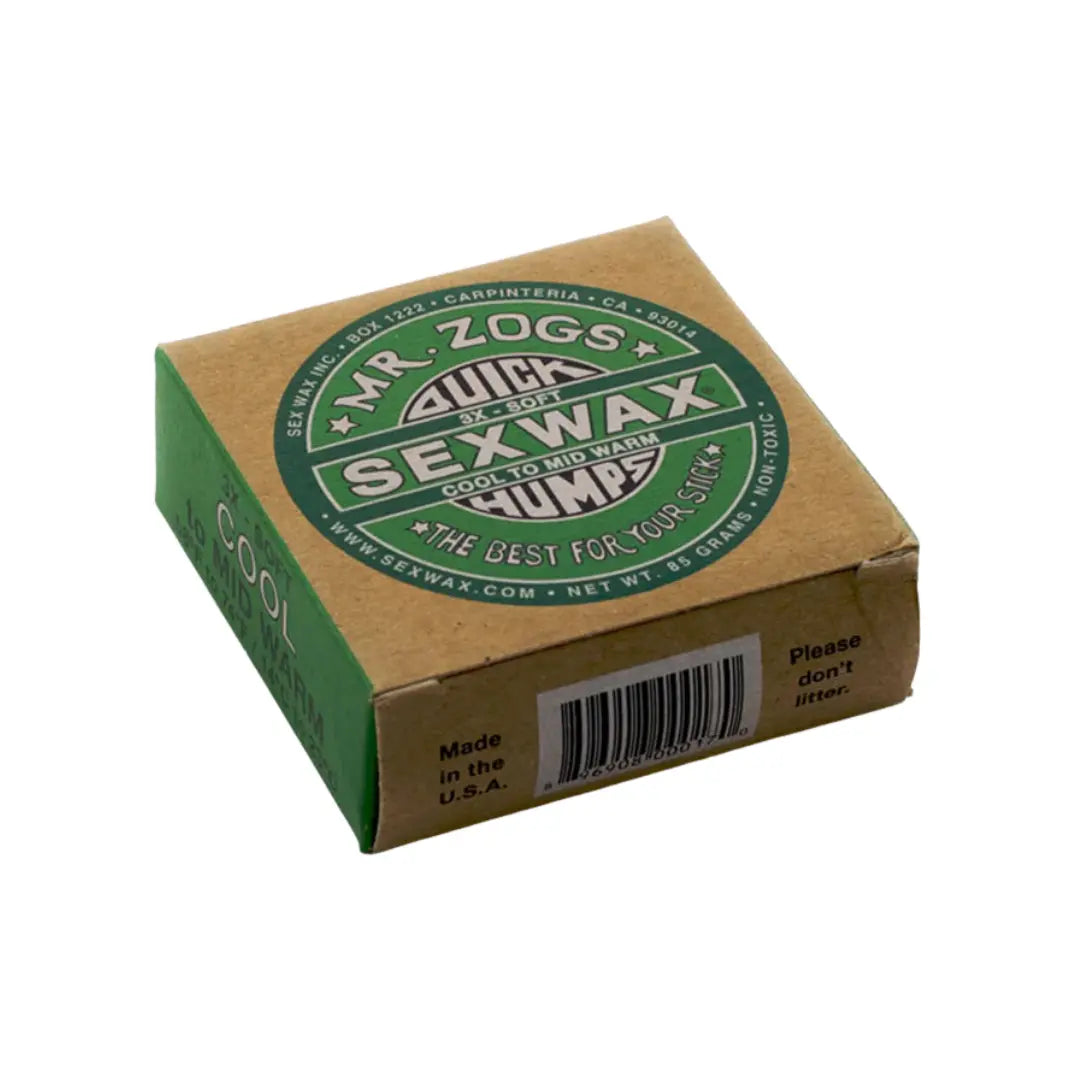Mr Zogs - Surfboard Wax - COOL - (14-23 ℃). GREEN BOARDSOX® Australia
