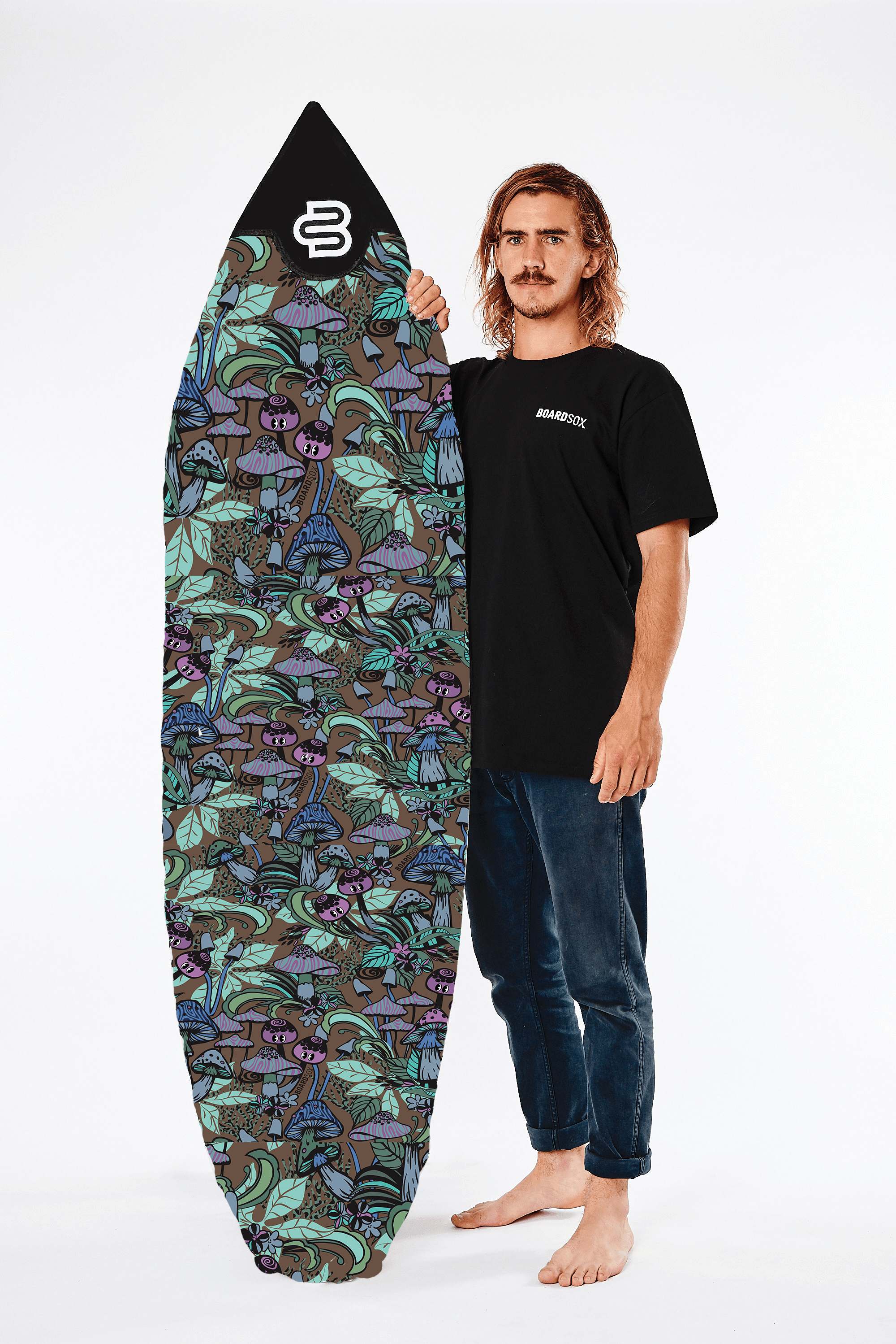 Fantastic Fungi ♻️ rPET Recycled Boardsox® Short Surfboard Cover - BOARDSOX® AustraliaBoardSox Surfboard Cover