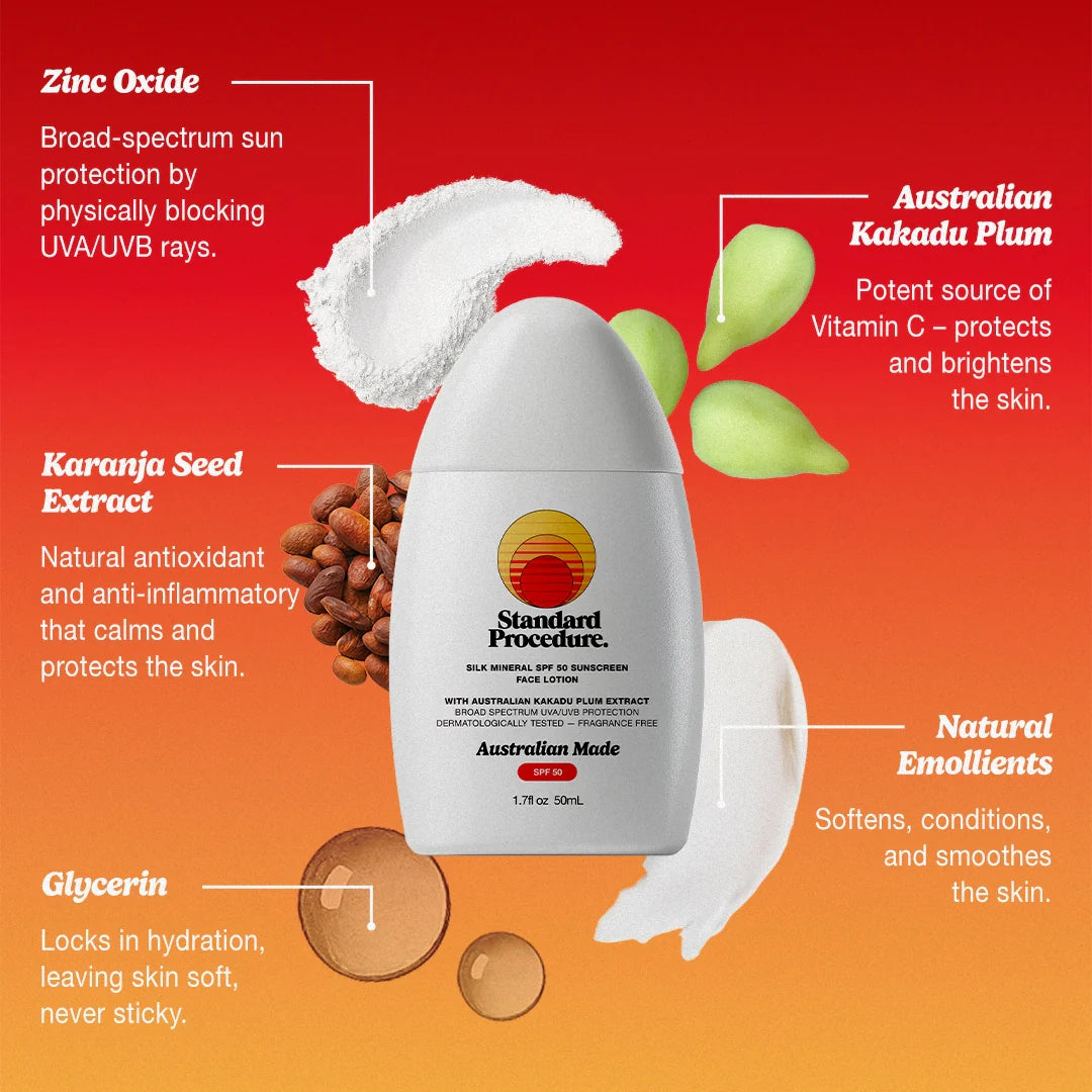 Standard Procedure - Silk Mineral SPF 50 Sunscreen - 50ml