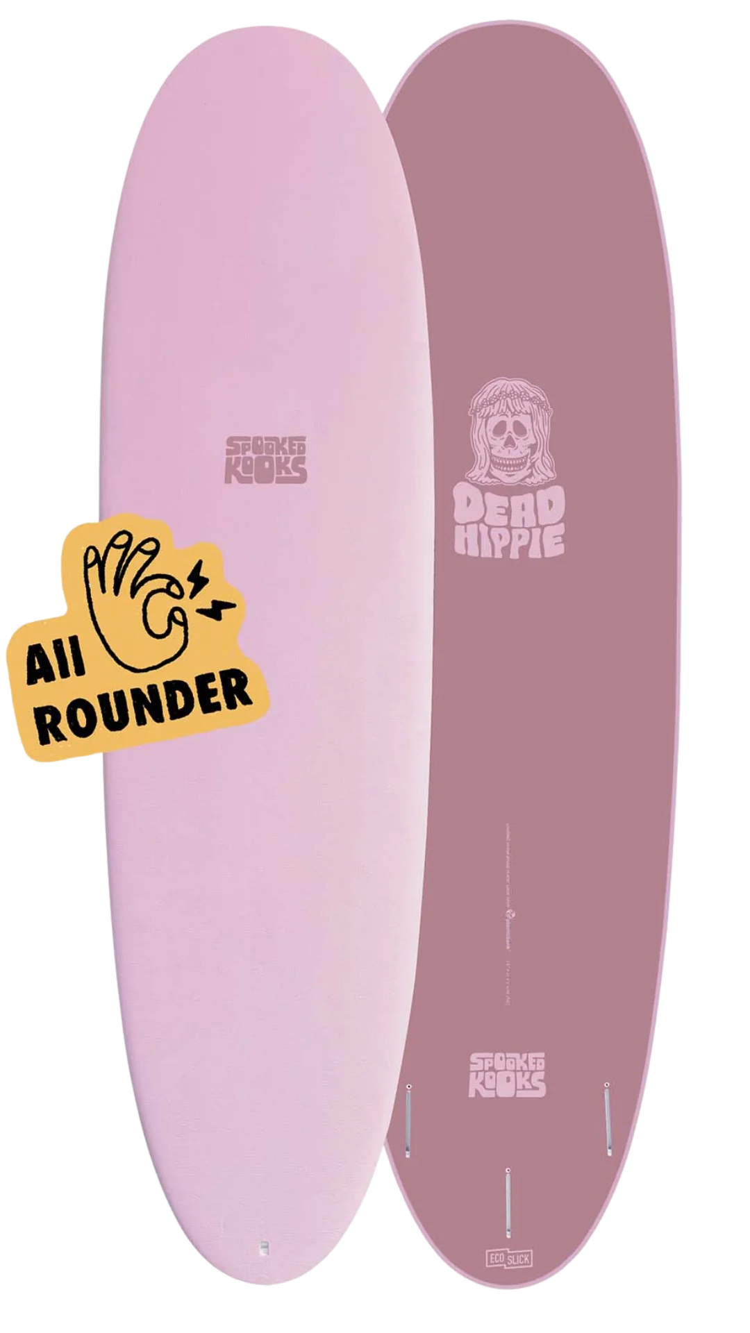 Spooked Kooks - DEAD HIPPIE  8'0" Soft Surfboard - PICK UP OCEAN GROVE STORE ONLY