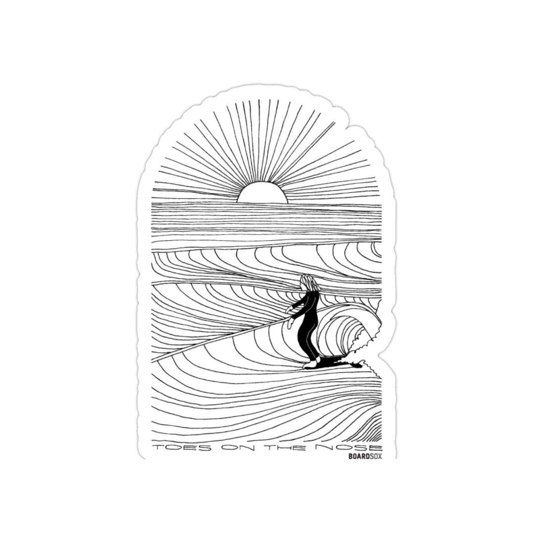 Toes on the Nose - Boardsox Sticker